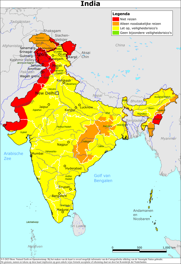 Reisadvies India | Ministerie van Buitenlandse Zaken